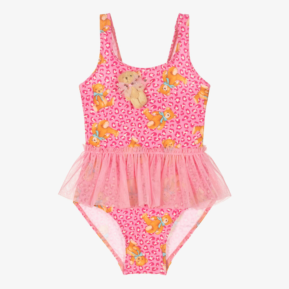 Selini Action - Maillot de bain tutu rose nounours | Childrensalon