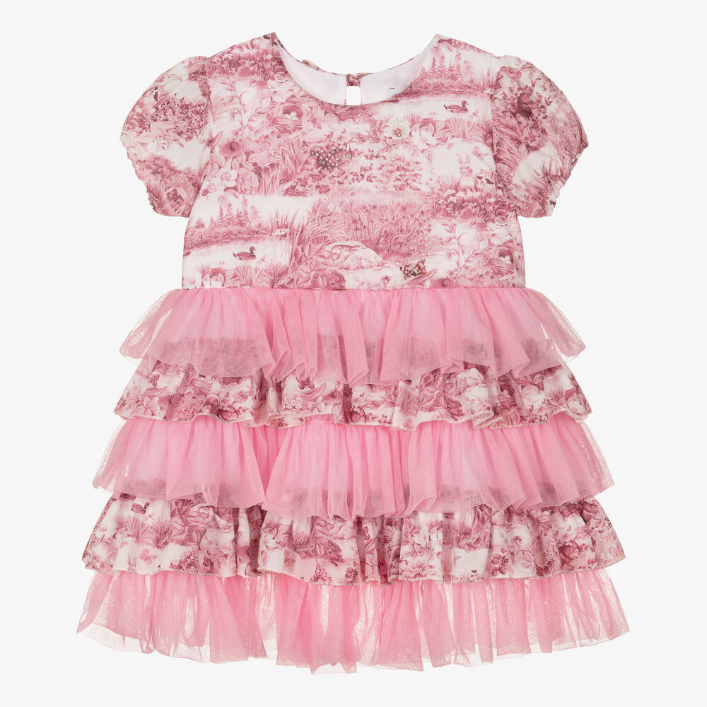 Selini Action - Розовое платье из тюля и туали | Childrensalon
