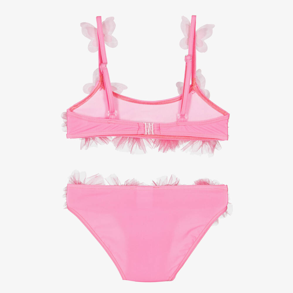 Selini Action-Girls Pink Tulle Flower & Butterfly Bikini | Childrensalon Outlet