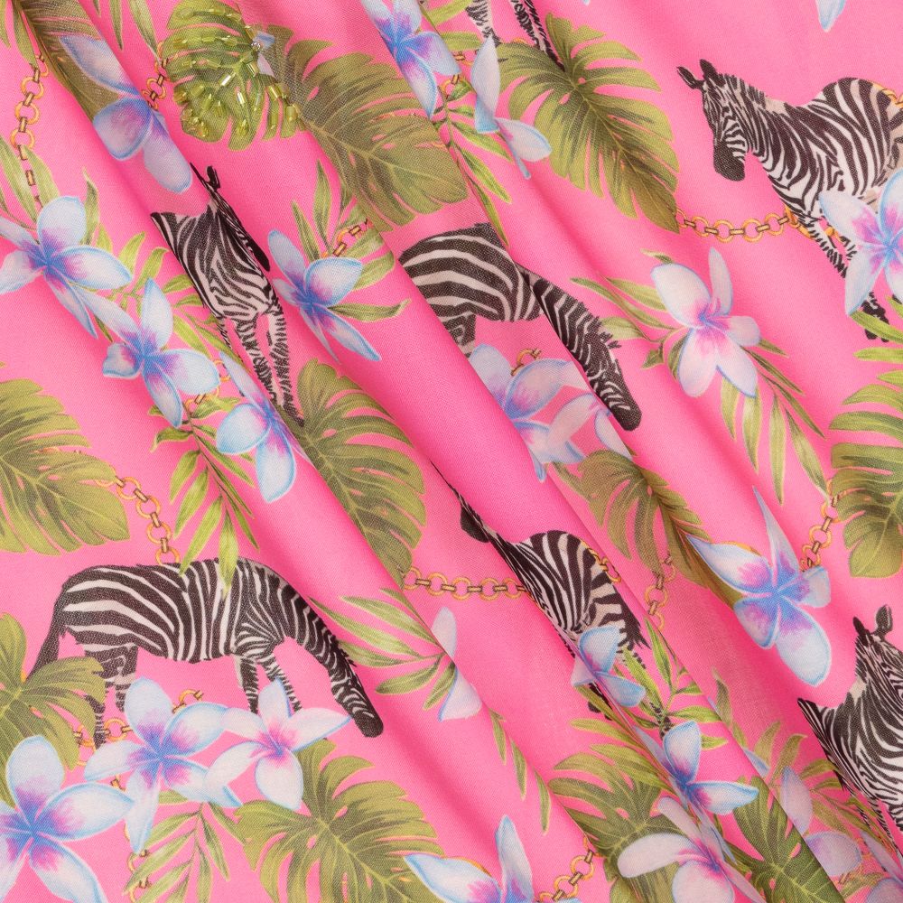 Selini Action Girls Pink Zebras Dress Childrensalon Outlet