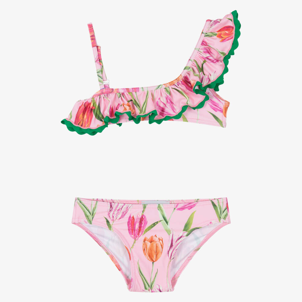 Selini Action-Girls Tulip Print Pink Swimwear | Childrensalon Outlet