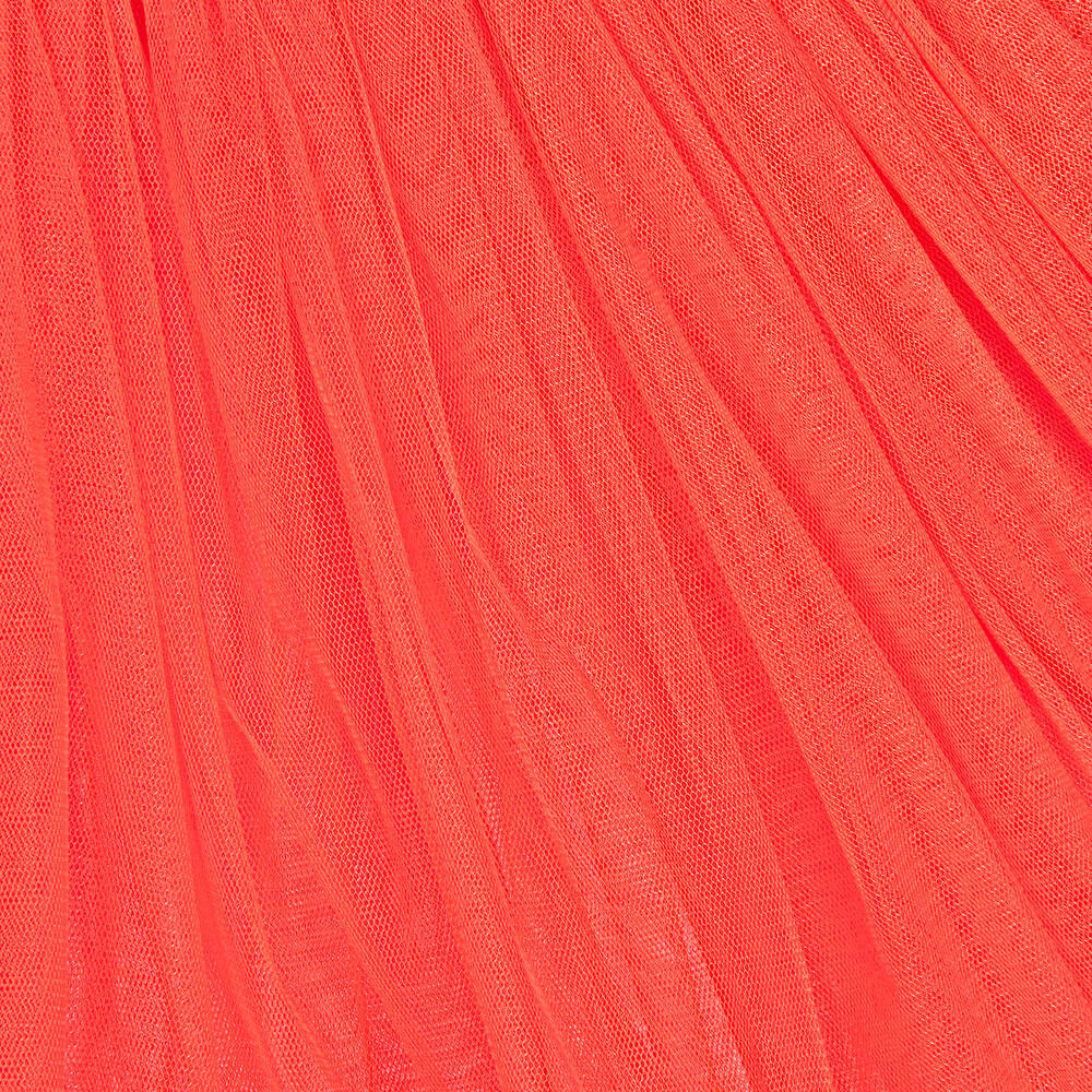 Selini Action-Girls White & Red Floral Tulle Dress | Childrensalon Outlet