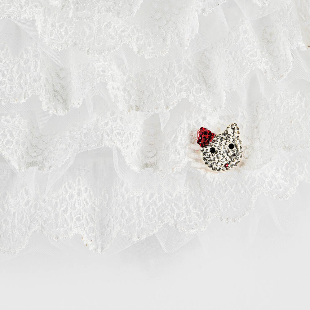 Selini Action-Girls White Ruffle Swimsuit | Childrensalon Outlet