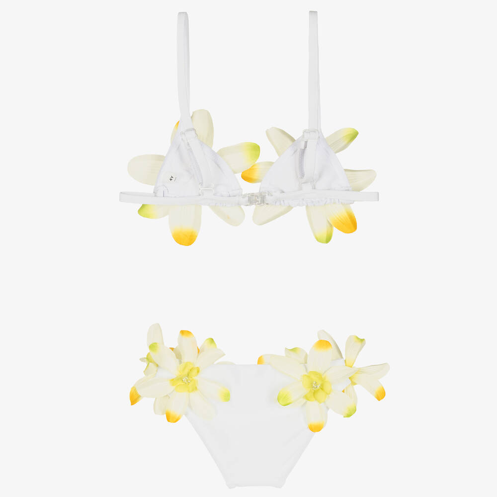 Selini Action-Girls White Tropical Flower Bikini | Childrensalon Outlet