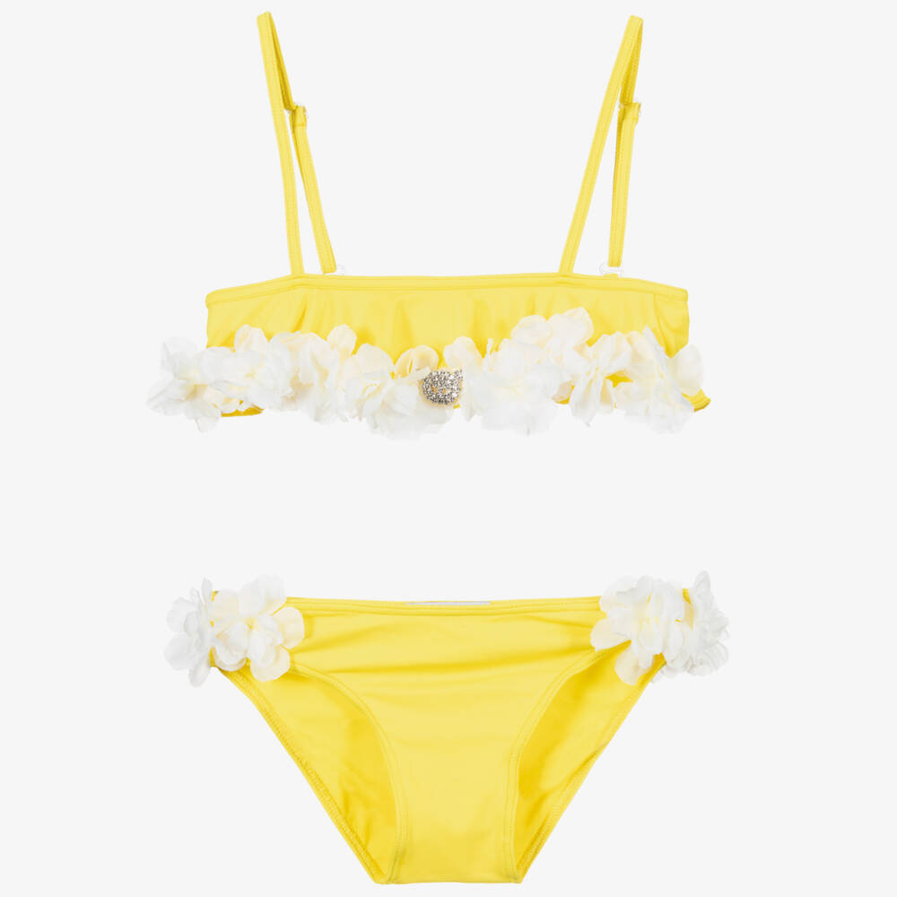 Selini Action-Girls Yellow Flowers Bikini | Childrensalon Outlet