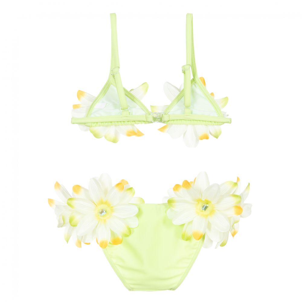 Selini Action-Green Tropical Floral Bikini | Childrensalon Outlet