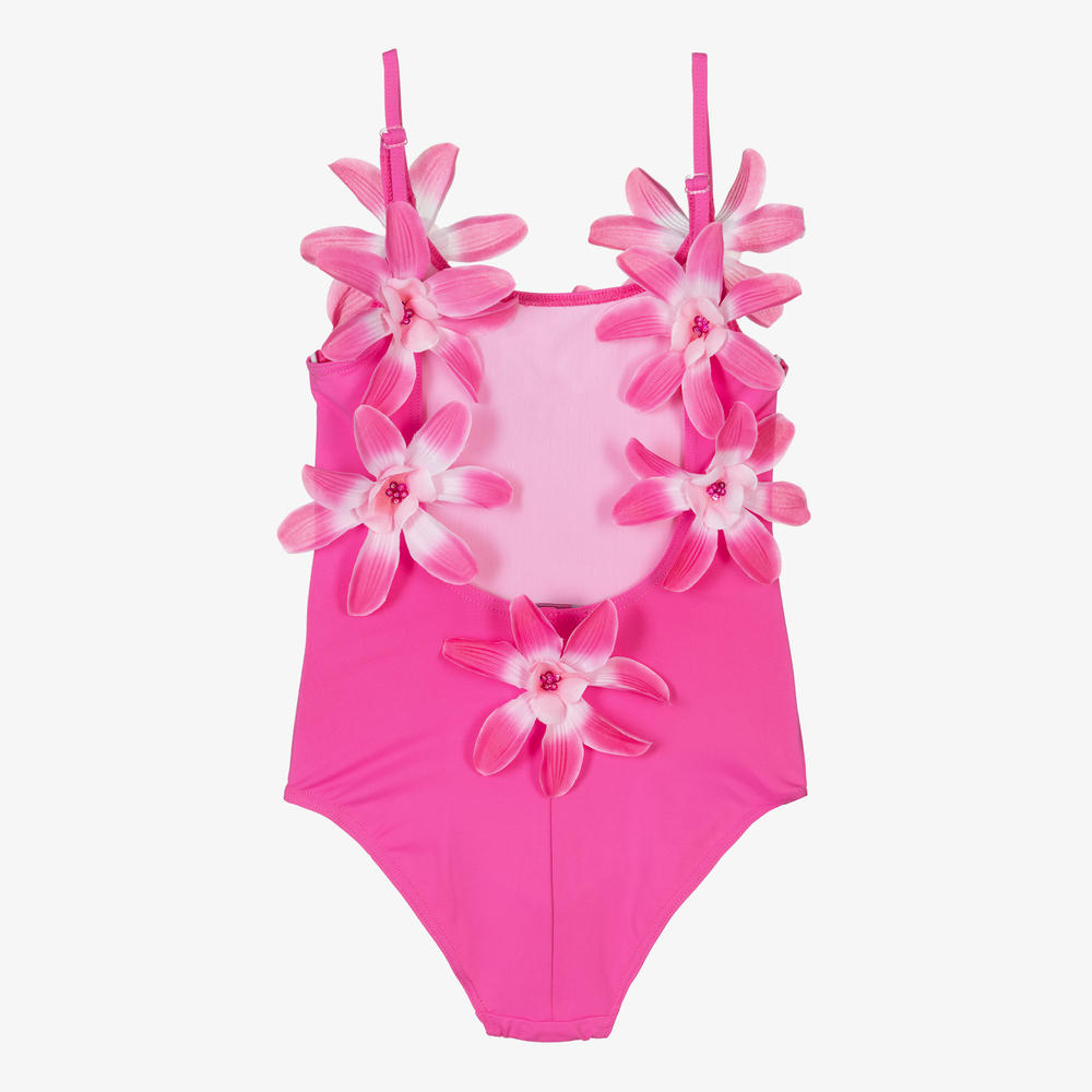 Selini Action-Розовый купальник с цветами | Childrensalon Outlet