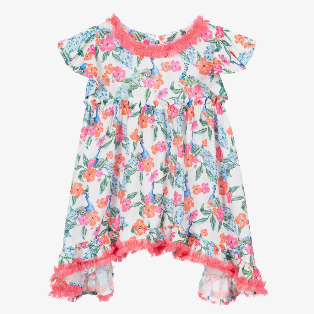 Selini Action-Pink & White Beach Dress | Childrensalon Outlet