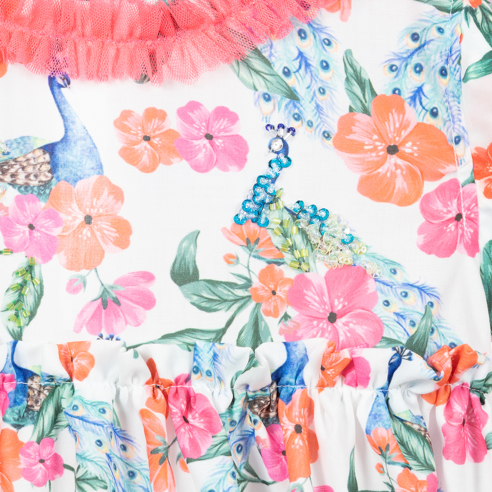 Selini Action-Розово-белое пляжное платье | Childrensalon Outlet