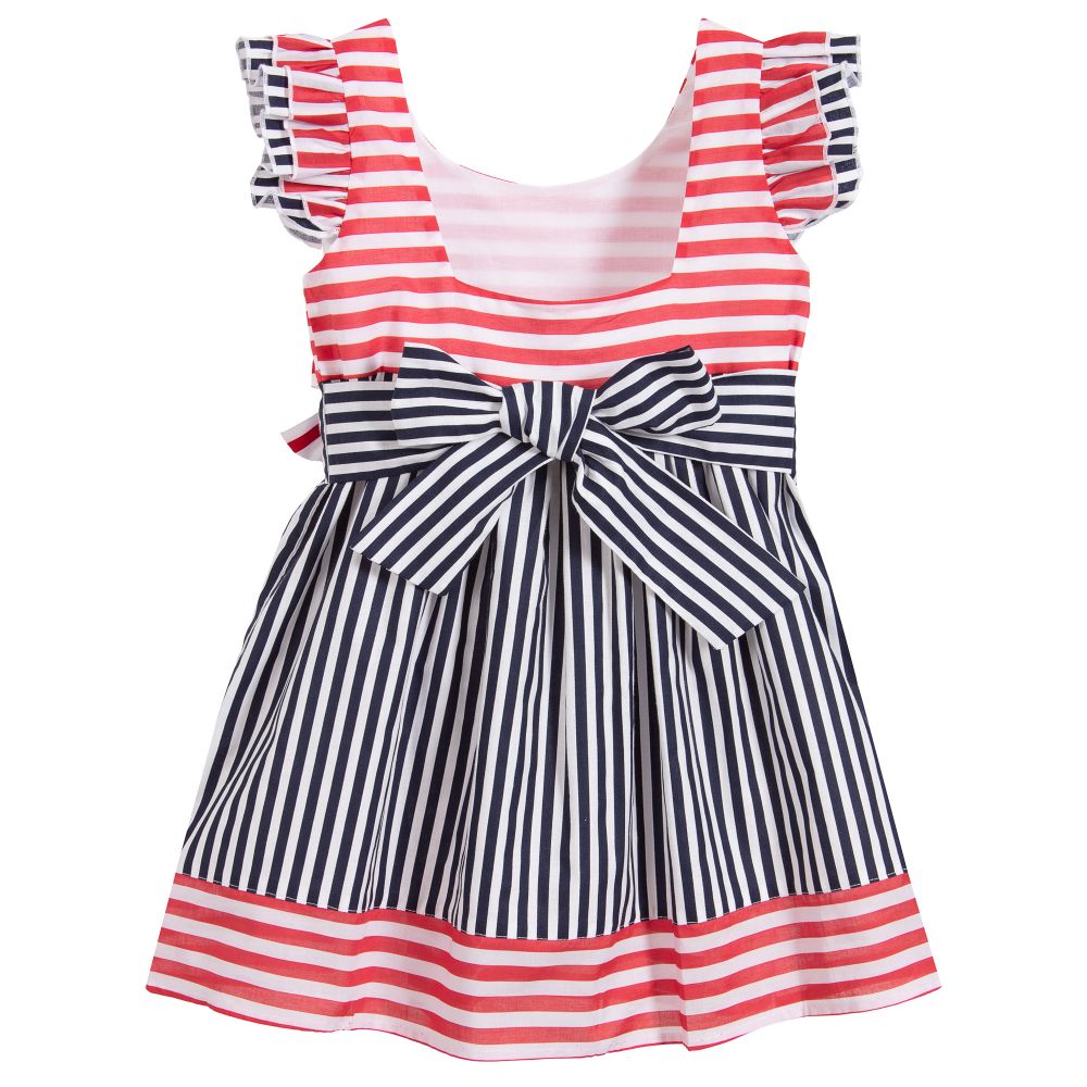 Selini Action-Red & Blue Striped Dress | Childrensalon Outlet