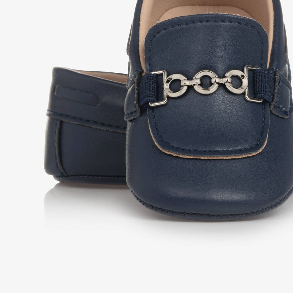 Sevva-Boys Classic Navy Pre-Walker Loafers | Childrensalon Outlet