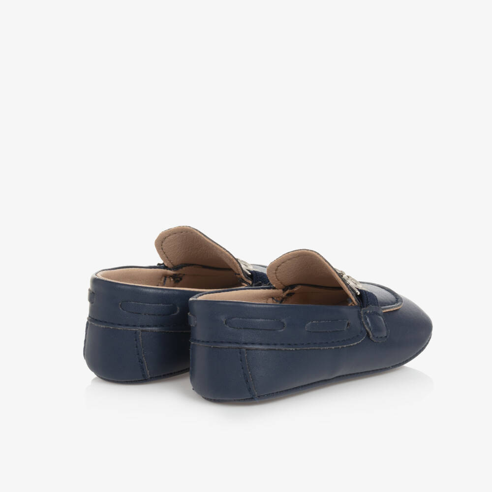 Sevva-Boys Classic Navy Pre-Walker Loafers | Childrensalon Outlet