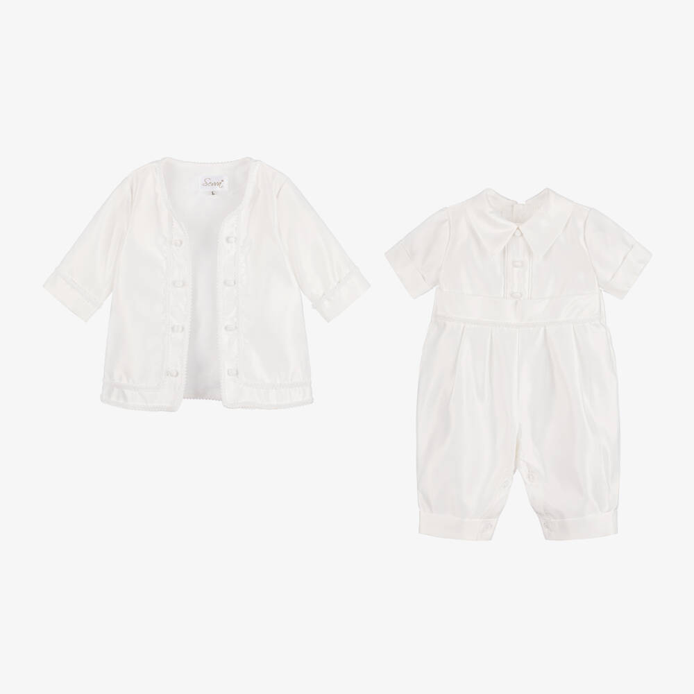 Sevva-Boys Ivory Satin Formal Set | Childrensalon Outlet