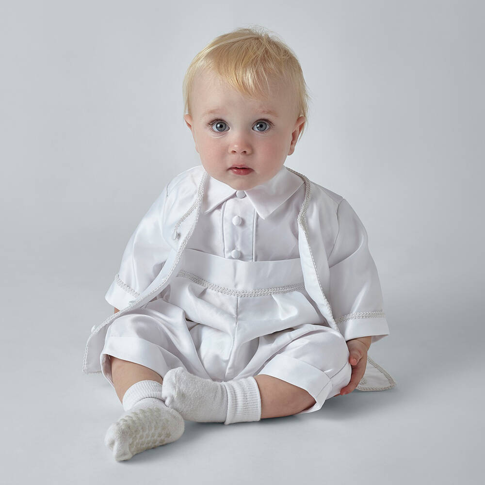 Sevva-Boys Ivory Satin Formal Set | Childrensalon Outlet