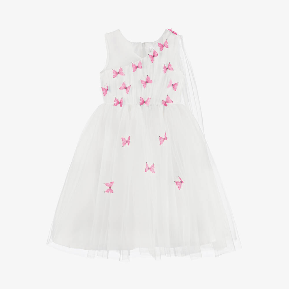 Sevva-Нежное розовое платье с бабочками для девочек | Childrensalon Outlet