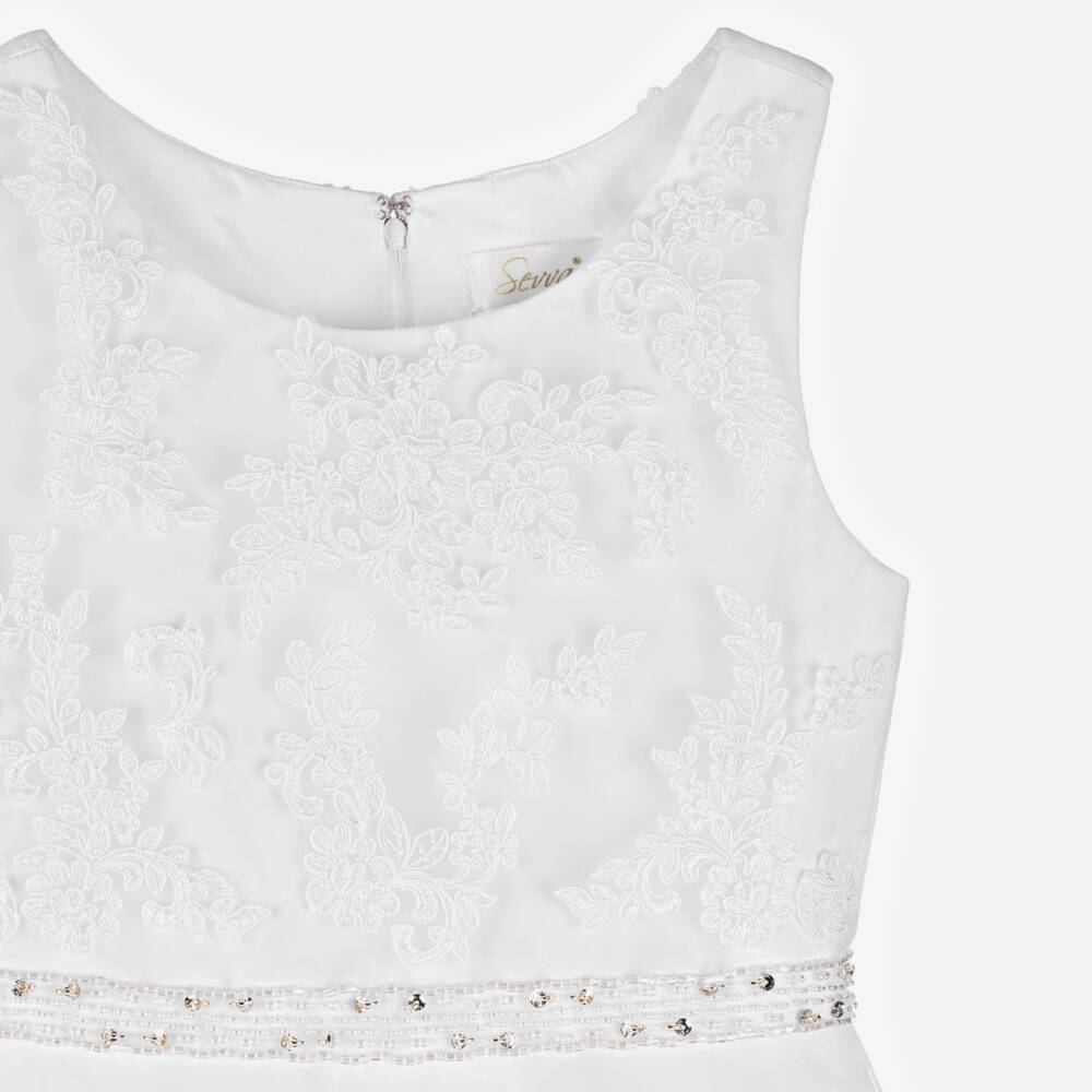 Sevva-Элегантное атласное платье из тюля для девочек | Childrensalon Outlet