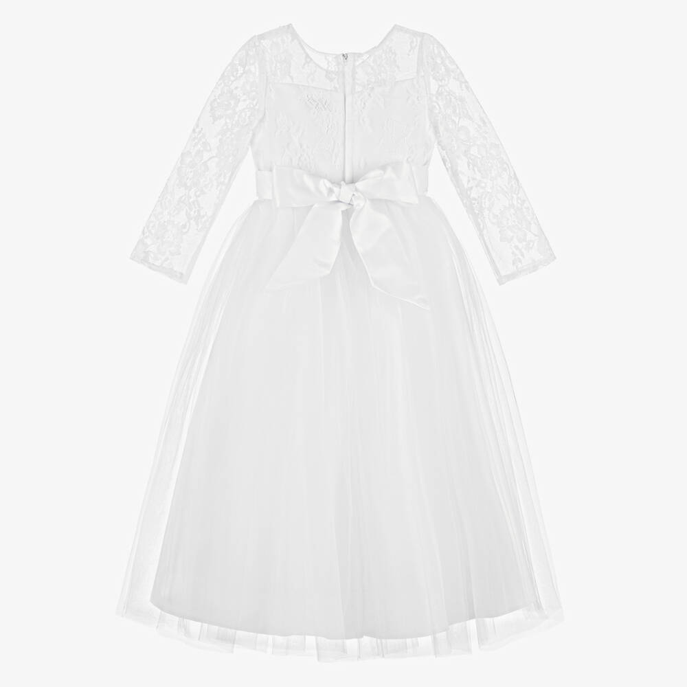 Sevva-Элегантное белое кружевное платье для девочек | Childrensalon Outlet