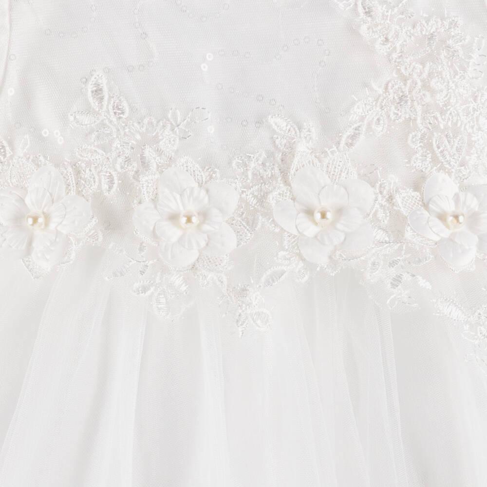 Sevva-Girls' Elegant White Tulle Gown | Childrensalon Outlet