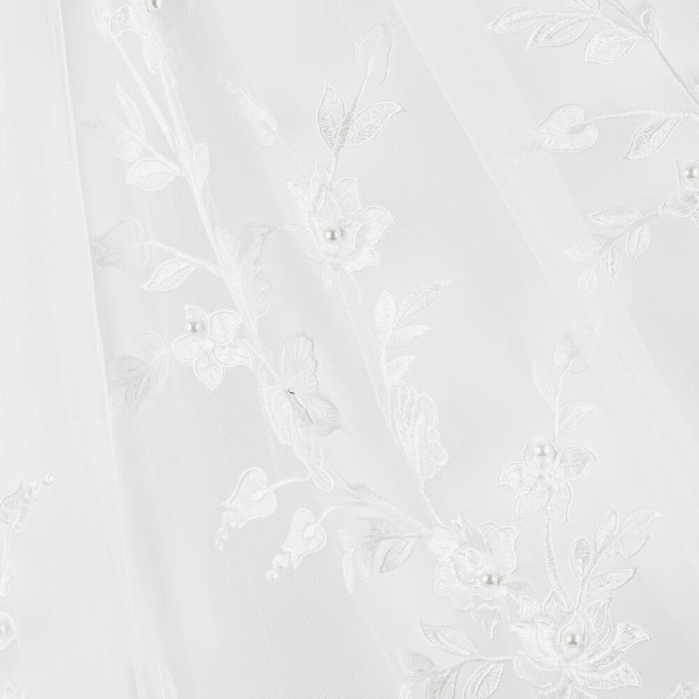 Sevva-Girls Ivory Floral Ceremony Dress | Childrensalon Outlet