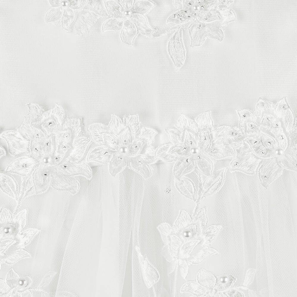 Sevva-Girls Ivory Floral Ceremony Dress | Childrensalon Outlet