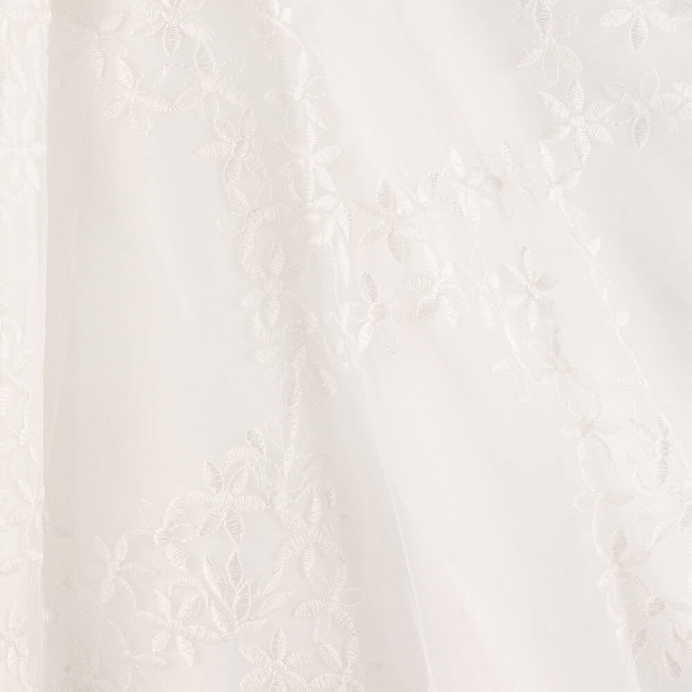 Sevva-Girls Ivory Floral Organza Gown | Childrensalon Outlet