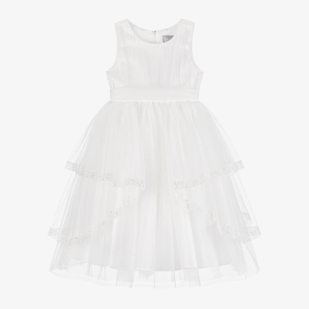 Sevva-Girls Ivory Layered Tulle Gown | Childrensalon Outlet
