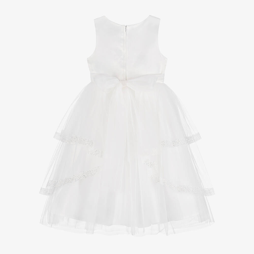 Sevva-فستان تول بكسرات لون عاجي | Childrensalon Outlet