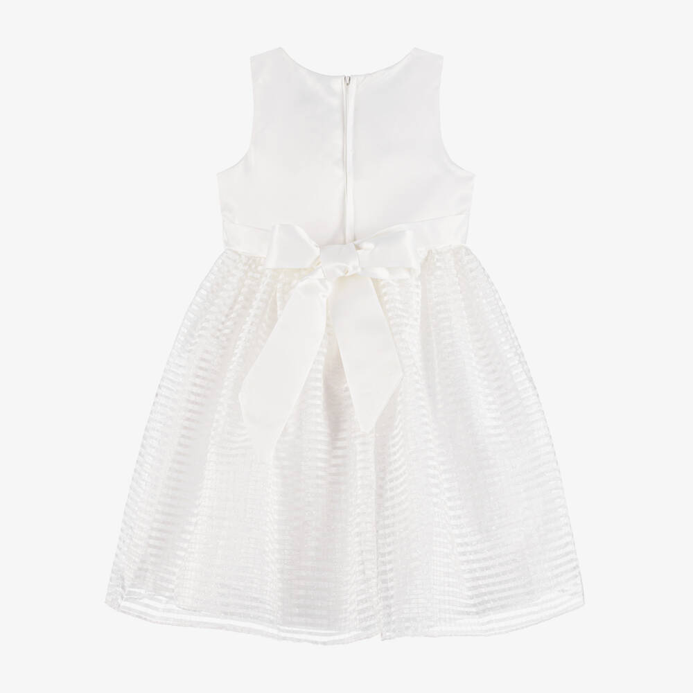 Sevva-Girls Ivory Satin & Tulle Gown | Childrensalon Outlet