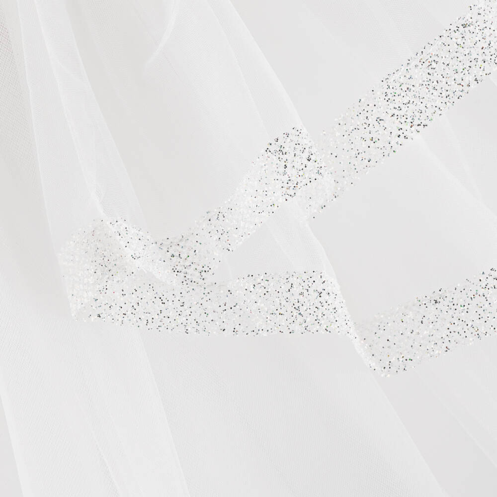 Sevva-Girls Ivory Tulle Pleated Dress | Childrensalon Outlet