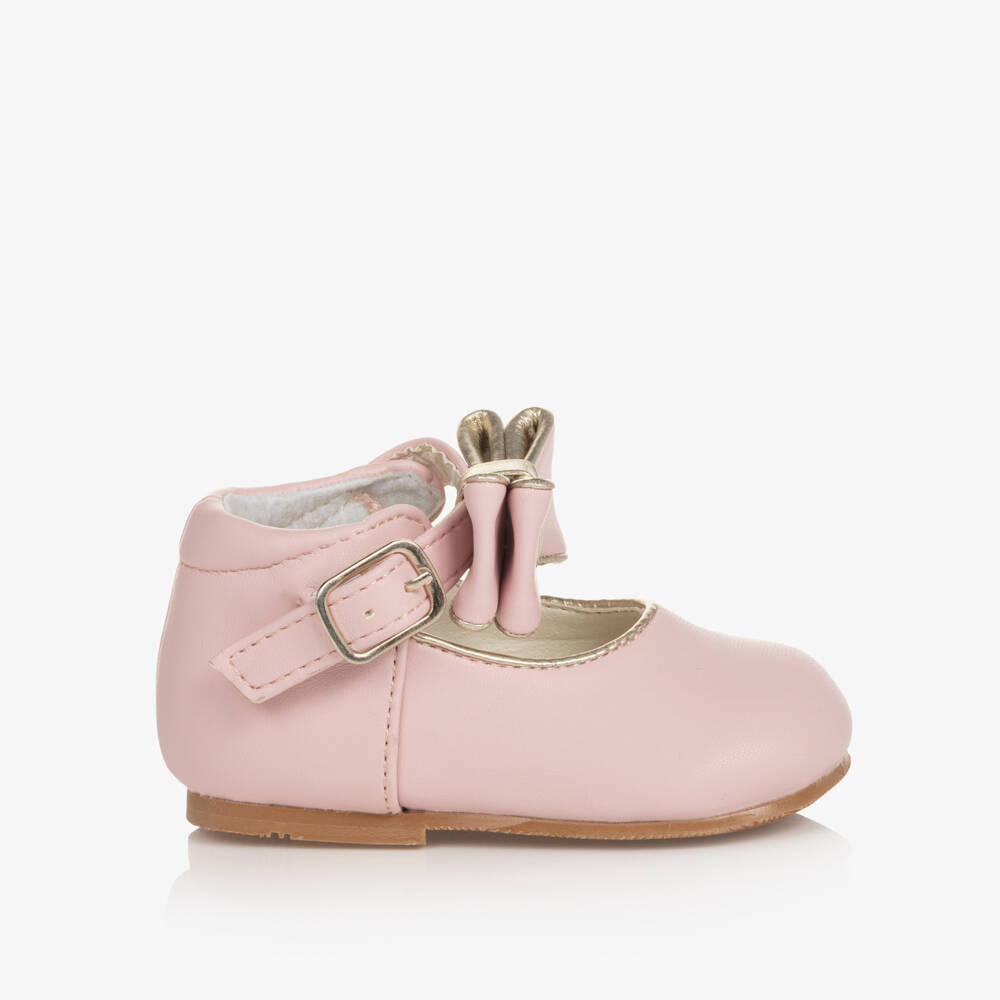 Sevva-Girls Pink Bow Mary Jane Shoes | Childrensalon Outlet