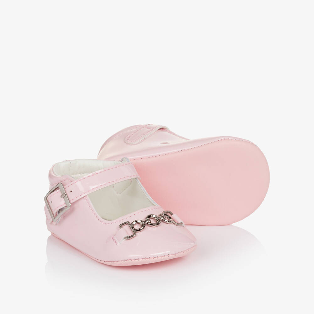 Sevva-Girls Pink Patent Pre-walker Shoes | Childrensalon Outlet