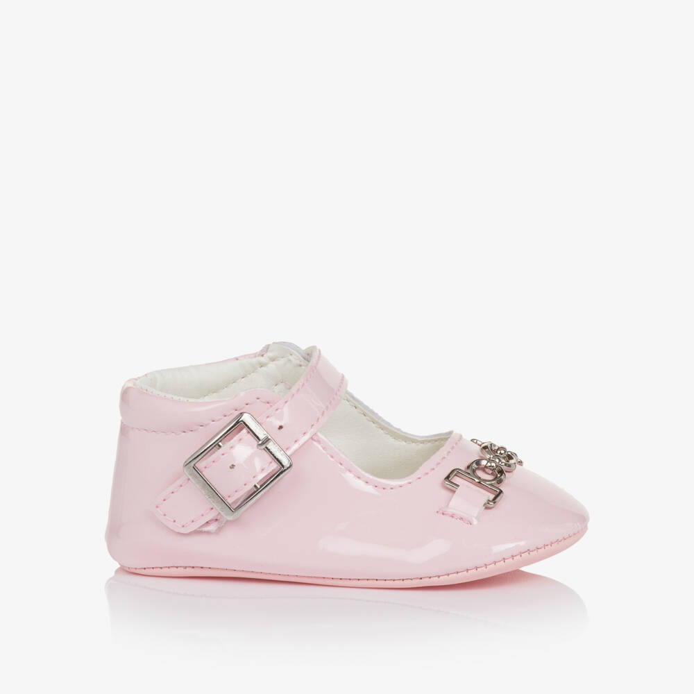 Sevva-Girls Pink Patent Pre-walker Shoes | Childrensalon Outlet