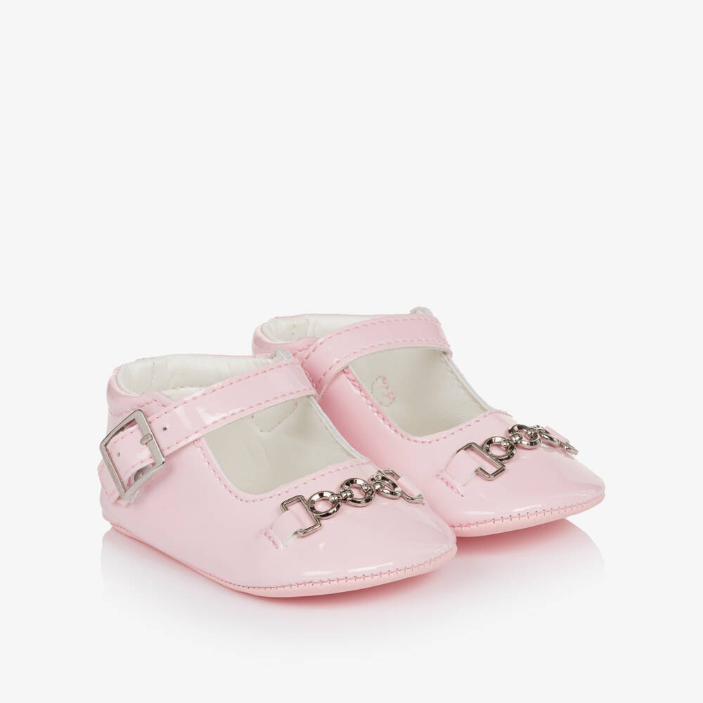 Sevva-Girls Pink Patent Pre-walker Shoes | Childrensalon Outlet