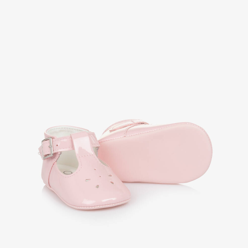 Sevva-Girls Pink Patent Pre-Walker Shoes  | Childrensalon Outlet