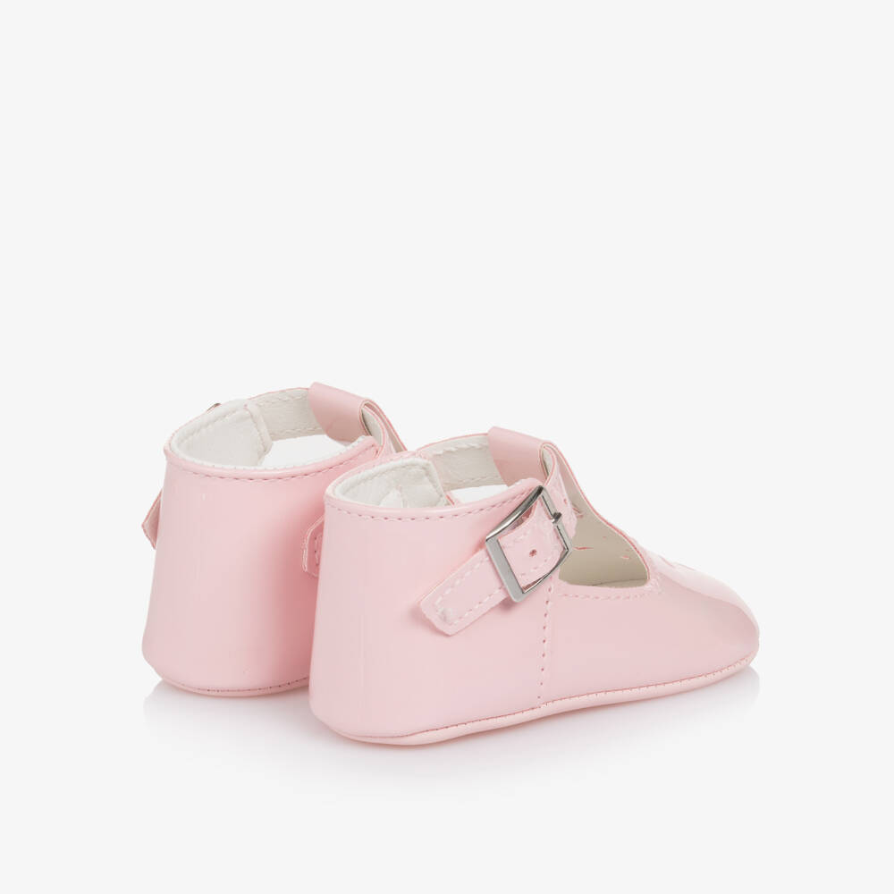 Sevva-Girls Pink Patent Pre-Walker Shoes | Childrensalon Outlet