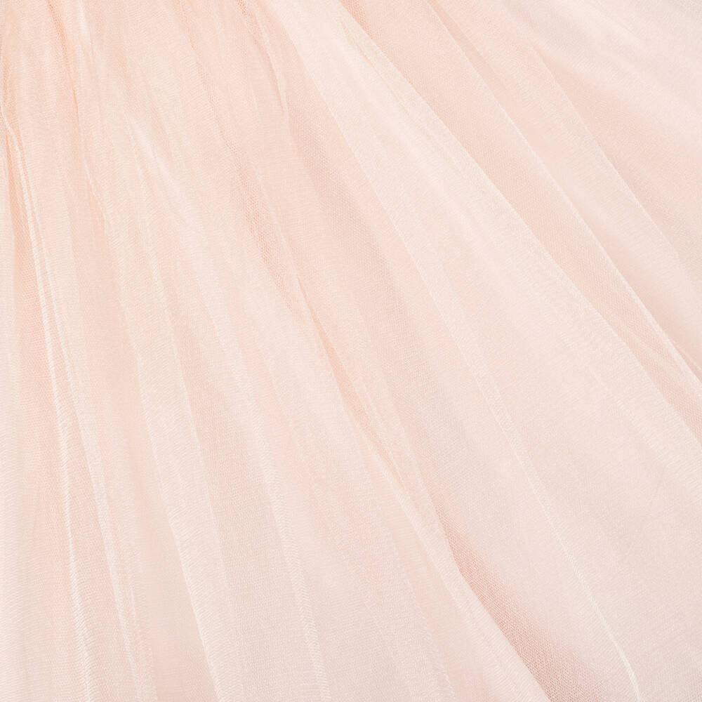 Sevva-Розовый атласный и тюлевый ансамбль для девочек | Childrensalon Outlet