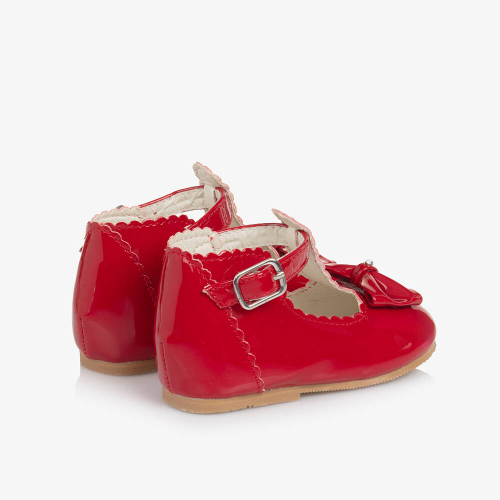 Sevva-Girls T-bar - Red Patent | Childrensalon Outlet