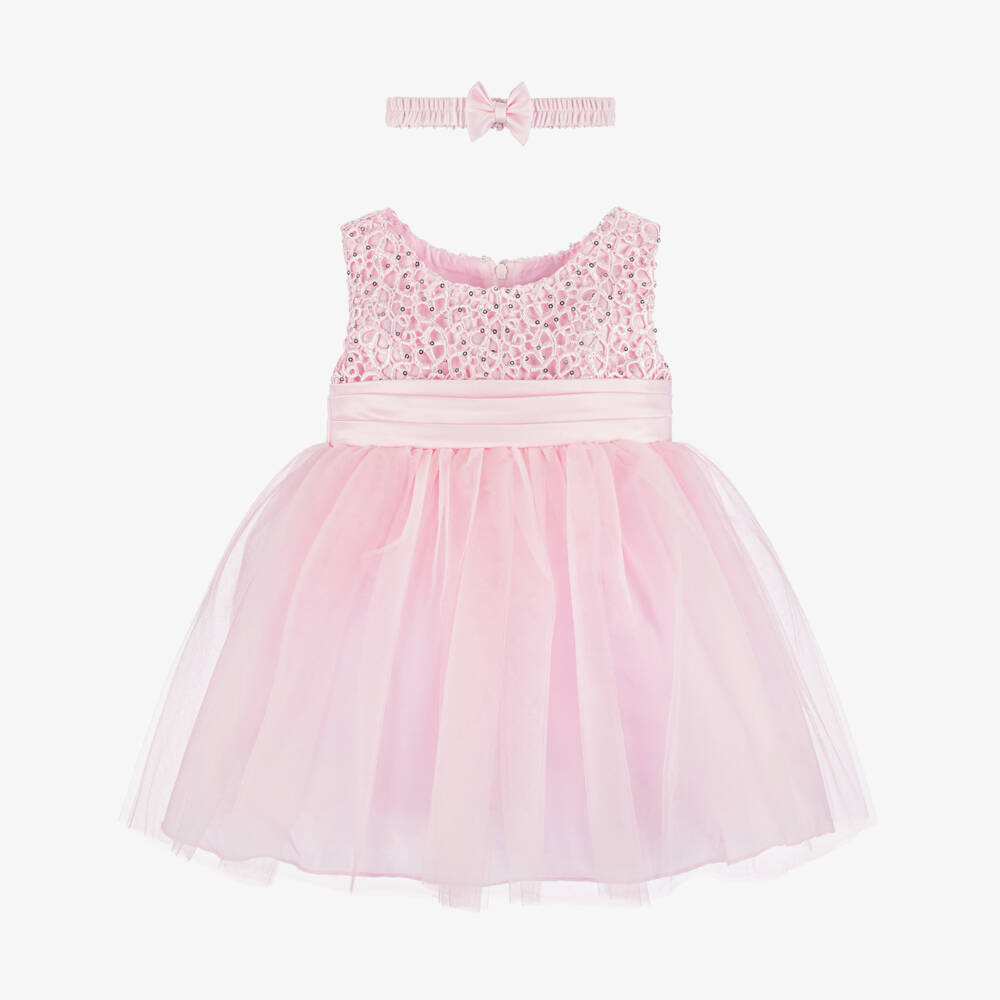Sevva-Girls Tulle & Sequin Pink Ensemble | Childrensalon Outlet
