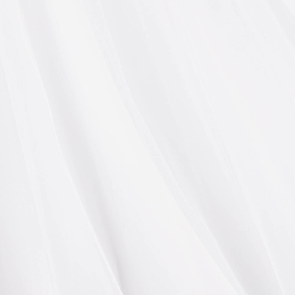 Sevva-فستان أنيق من الأورجانزا الأبيض للبنات | Childrensalon Outlet