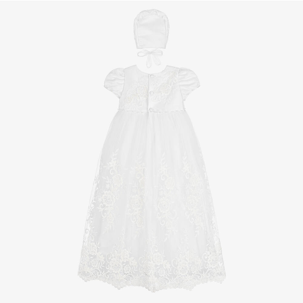 Sevva-Girls White Satin Ceremony Ensemble | Childrensalon Outlet