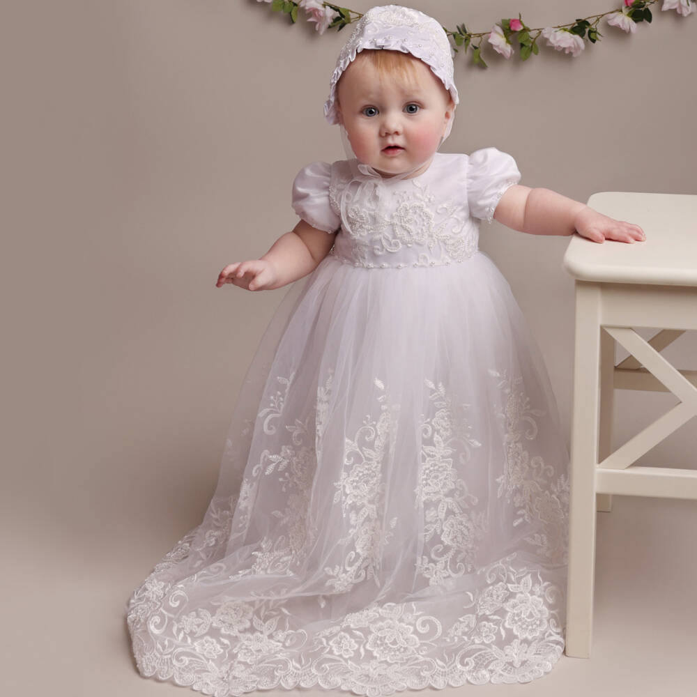 Sevva-Girls White Satin Ceremony Ensemble | Childrensalon Outlet