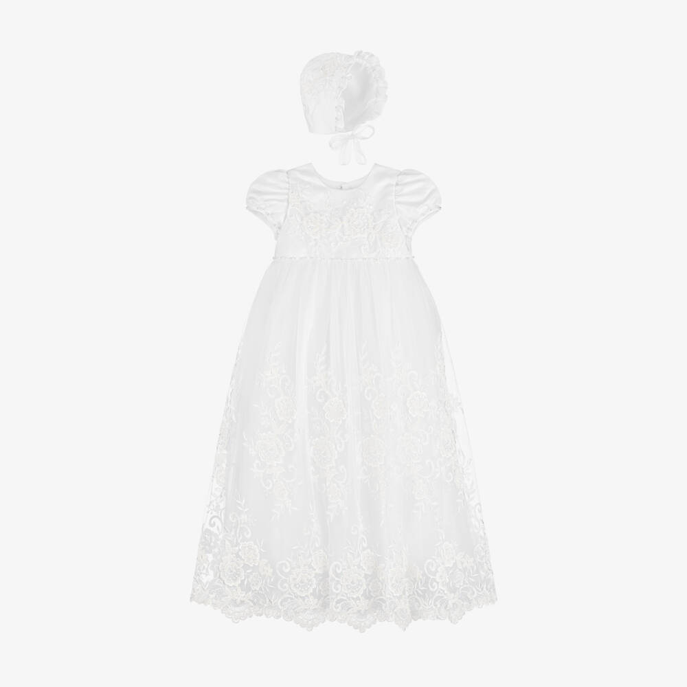 Sevva-Girls White Satin Ceremony Ensemble | Childrensalon Outlet