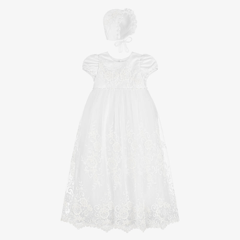 Sevva-Girls White Satin Ceremony Ensemble | Childrensalon Outlet