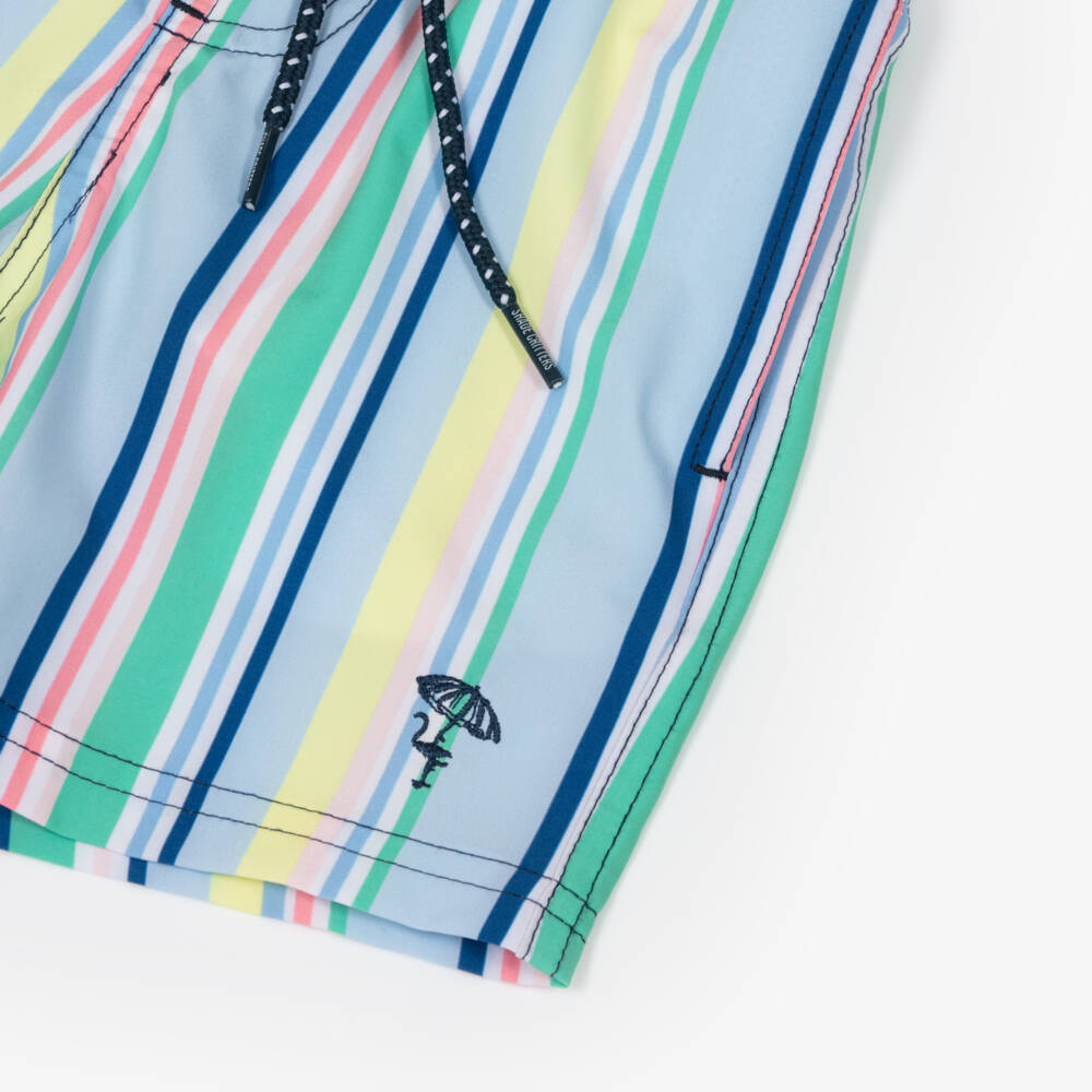 Shade Critters-شورت سباحة مقلم لون أزرق للأولاد (UPF 50+) | Childrensalon Outlet