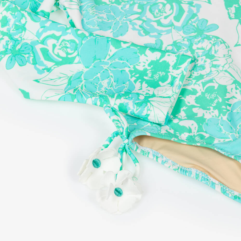 Shade Critters-مايوه طويل الأكمام بناتي بلون أزرق زهري | Childrensalon Outlet