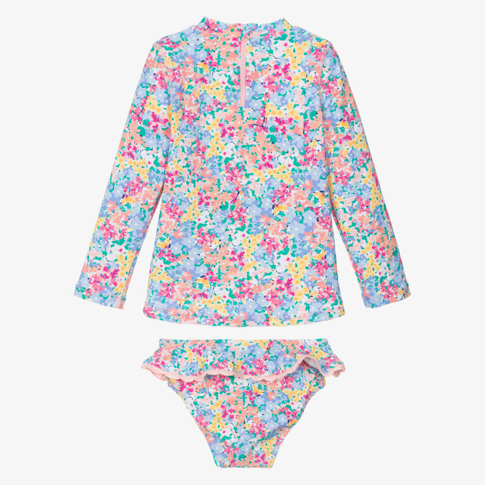 Shade Critters-طقم سباحة أزرق مزخرف للبنات | Childrensalon Outlet