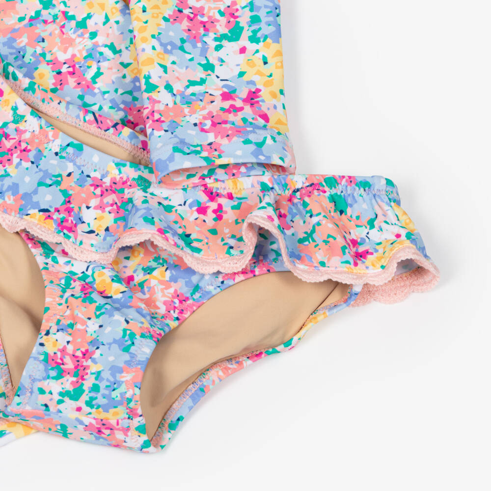 Shade Critters-طقم سباحة أزرق مزخرف للبنات | Childrensalon Outlet