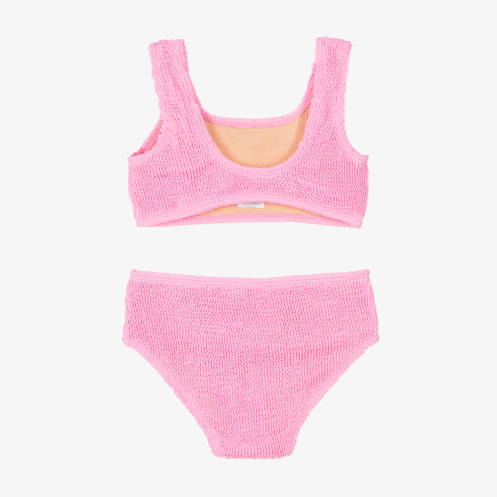 Shade Critters-Girls Pink Stretchy Crinkle Bikini | Childrensalon Outlet
