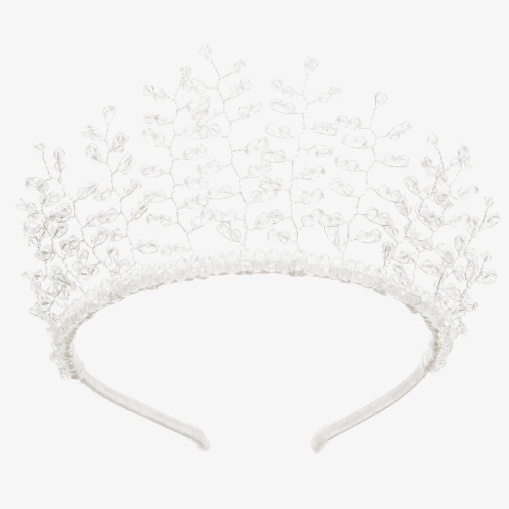 Sienna Likes To Party-Clear Crystal Tiara Hairband | Childrensalon Outlet