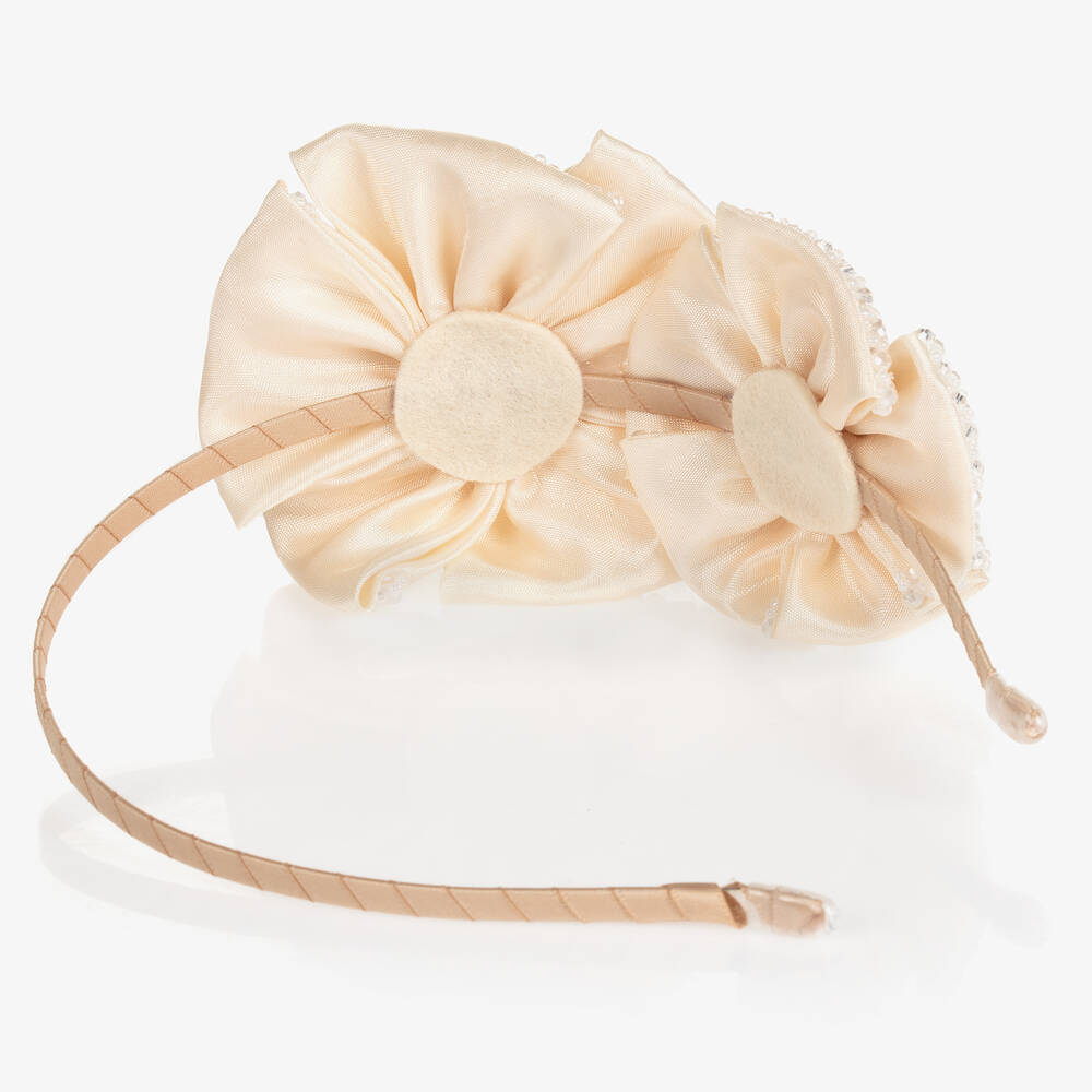 Sienna Likes To Party-Кремовый ободок с цветами | Childrensalon Outlet